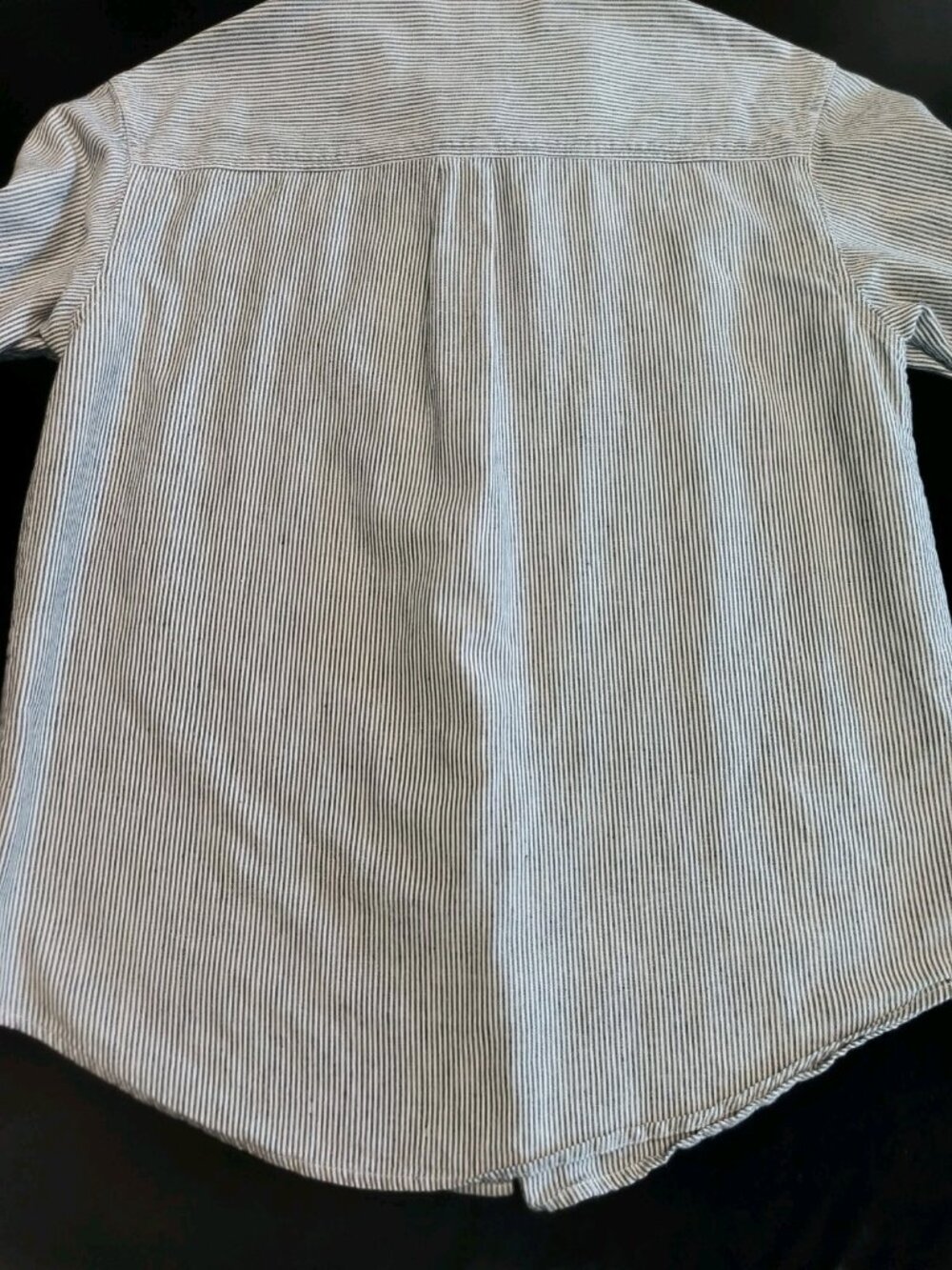 Vintage Casey & Max Striped Embroidered Shirt 2 Pieces Cottagecore Cats/Hearts M - Picture 10 of 16